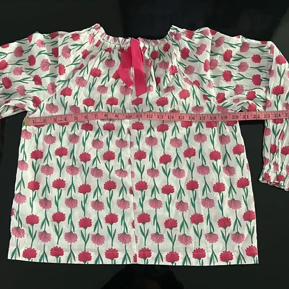NWT JCrew floral cotton poplin shirt M
